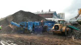 Recycling Machines All Running Together