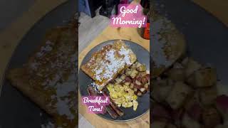 Good morning! #breakfast #cook #frenchtoast #hashbrown #sausage