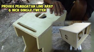 Tutorial Pembuatan Line Aray 6 inch Single + Tweter || Line Aray Miniatur Ndeso