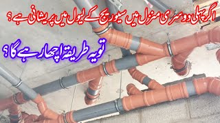 Sewerage | Upvc | Bathroom sewerage first & more floors @bakhshtechnical