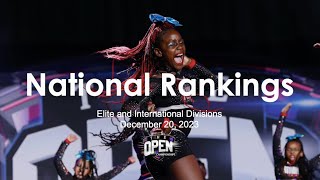 December 20, 2023 - National Rankings for Elite and International Divisions