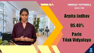 Tilak Vidyalaya - Arpita Jadhav | 95.40% | SSC Exam 2022