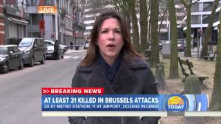 Kelly Cobiella: 'Nervousness' evident on streets of Brussels