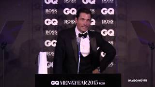 David Gandy accepts his Most Stylish Of The Year Award (08/09/2015)