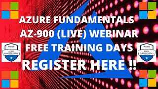 Azure Fundamentals (az-900) Free Training | Virtual Training Days