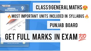 Top Secret Changes in 9th Class Punjab Board General Mathematics Exam – What You Need to Know!