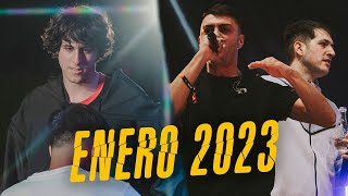 ¡Los 15 MEJORES MINUTOS del MES de ENERO 2023! | Batallas De Gallos (Freestyle Rap)