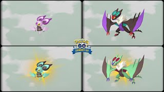 #PokemonGO Community Day: Evolving Normal & Shiny Noibat into Noivern Ex Move BoomBurst