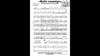 Baila conmigo - banda imperial de huajuapan (partitura)