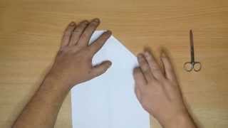 como hacer un avión de papel sencillo con un folio blanco de toda la vida