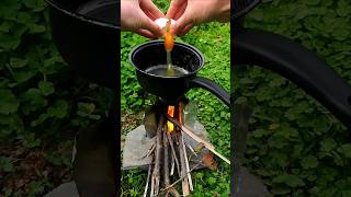 SURVIVAL Bushcraft Skills 🔥🍳 #camping #survival #bushcraft #outdoors #lifehack