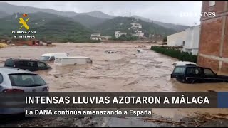 La DANA sigue amenazando a España: las lluvias azotaron Málaga