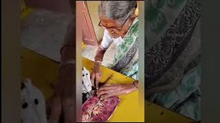 95 years old women stitching #womenempowerment#helping#gangadevipa#short#viral#oldwomenpower