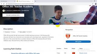 Memilih Bahasa pada Microsoft Educator Center