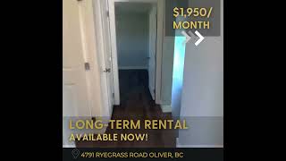 Available 2 Bedroom Long-Term House Rental in Oliver