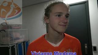 Vivianne Miedema "vooral tweede helft goed gespeeld, we zijn klaar voor het WK!"