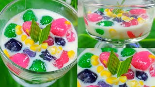 Rainbow Boba Super Enak  | Cara membuat Boba Pelangi