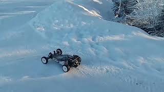 Traxxas Bandit VXL test run with new servo and custom 10° bulkhead