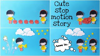 Cute Stop-motion story animation | Surprise Birthday video ideas