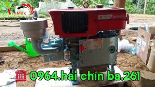 Máy nổ chạy dầu D24 mát gió, động cơ diesel 24HP đã được bàn giao tại Sơn La | LH 0964293261