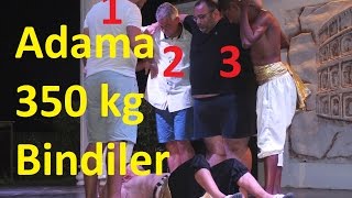 Bir kişiye üç kişi binerse...? Toplam 350 Kg / Eğlence