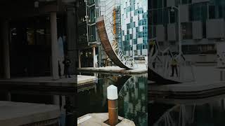 Folding/rolling bridge in London St-Pancras Basin by Heatherwick! #bridge #engineer #design #beauty