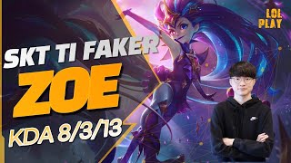 [T1 FAKER] ZOE vs GALIO MID - KR Patch 10.25 replay