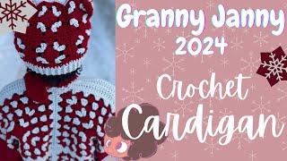 Granny Janny 2024!! Crochet Granny Square Projects for January - Cardigan