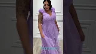 Vestido Plus Size Festa Tule Regata Fru-Fru