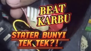 cara mengatasi stater beat karbu tek tek@BangkitMotor87