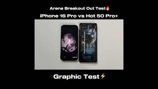 Infinix Hot 50 Pro+ vs iPhone 16 Pro - Arena BreakOut Start and Graphics Test🔥