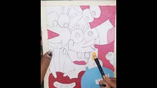 ||canvas painting ||#trending #music #viral #painting #canvas #painting #short