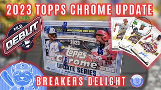 2023 Tops Chrome Update Breakers Delight Box Rip🍀🔥🤘 MLB Debut Patch Hunting 🍀 First Look & Review 🍀