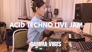 Gamma Vibes - Groovy Acid Techno Live Jam Session