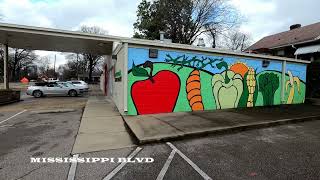 MEMPHIS TN South Memphis Farmers Market to Young Dolph Memorial Makeda's Cookies (Passenger View)