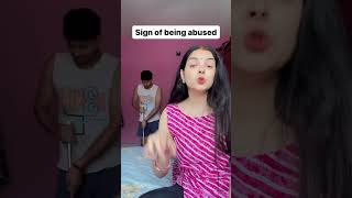 Sign of being abused #ytshorts #shortsfeed #comedy #funny #relatablecontent #husbandwifecomedy