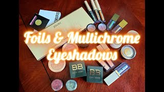 Suggestions on foils and glitter eye products for the holidays