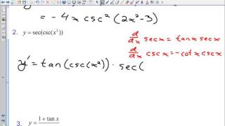 19 C Derivatives of Other Trig Functions