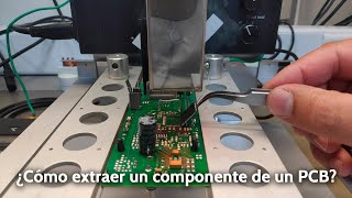 Extracción de componente QFN con Equipo Rework HR200 Ersa