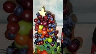 little Christmas 🌲 Tree made of Fruits