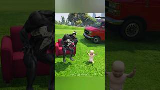 Ironman Save baby kid from venom GTA 5 Gameplay #shorts