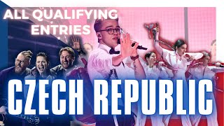 All Qualifying Entries from the Czech Republic 🇨🇿 || Eurovision Song Contest #czechrepublic