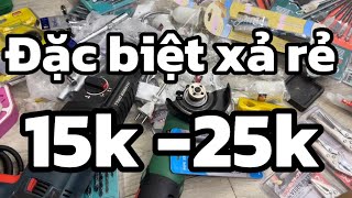 Nay em tiếp tục thanh lý đặc biệt rẻ  giá chỉ từ 15k,25k đầu khẩu 1/2 thép CRV, tời cáp tay , búa Mỹ