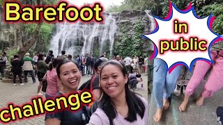 Barefoot challenge in public / Hinulugang Taktak National Park / Antipolo City