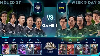 Pendekar Esports vs GPX GAME 3 | MDL ID S7 Week 5 Day 3 | Regular Season