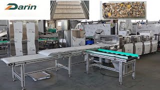 Cereal Bar Cutting Machine with Tray System/How to Put Granola Bars on Tray/Bar Making Tray Machine