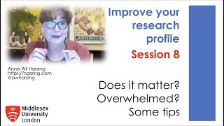 Research Profile 8: Tips for time poor academics