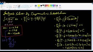 Integrals by Trigonometric Substitution  Examples