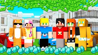 Ficamos Ricos com os Amigos no Minecraft!