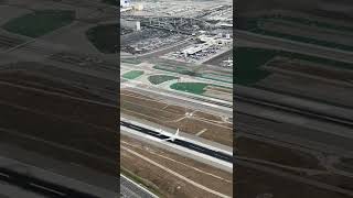 airplane landing on runway #shorts #airplane #dubai